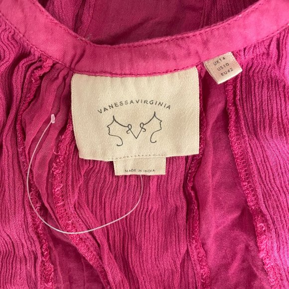 NWOT Strappy Vanessa Virginia Anthropologie Top - Pink - Picture 7 of 7